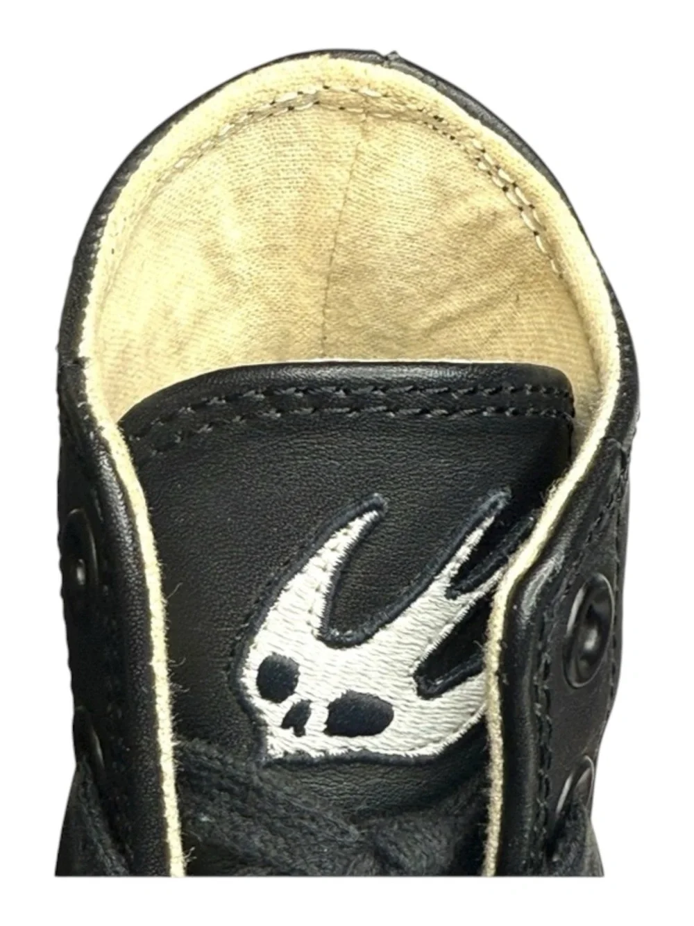 McQ Alexander McQueen ♔ Swallow Plimsoll High Top Leather Sneakers ♔ Black ♔ 38